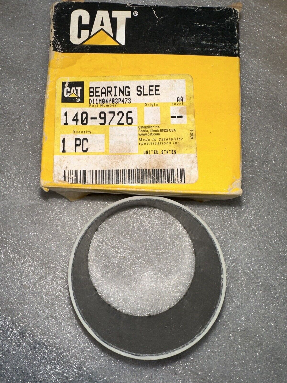 140-9726 Caterpillar Sleeve Bushing Bearing CAT Machine Linkage Pin Heavy Duty