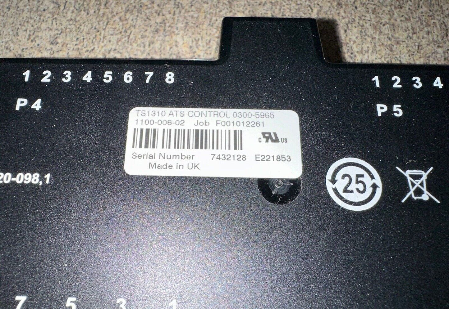 300-5965 Cummins Onan OTEC Controller TS1310 ATS Switch Control 300-5889 020-098