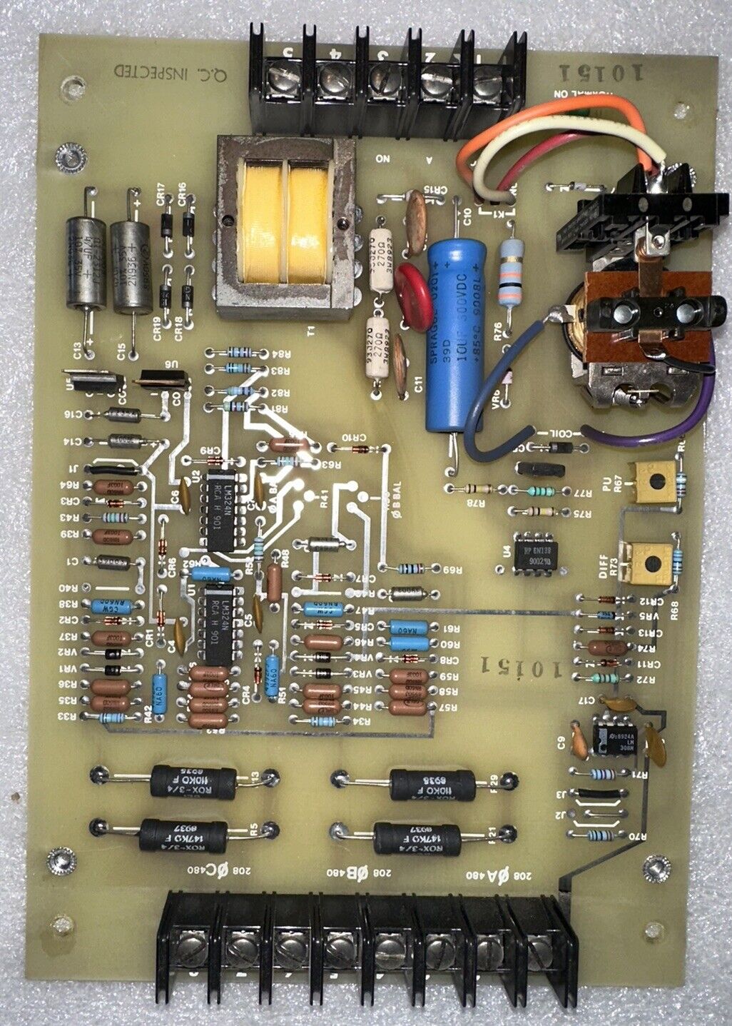 1700-0240 UV300 RussElectric VSN PCB Transfer Switch Control 10151 ATS UV-300