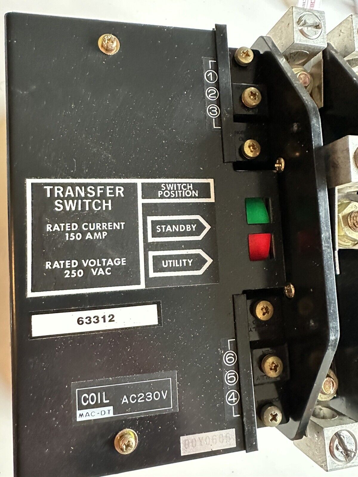 A8185 Generac Power Panel XFER SW-W 150A600V2P 240V 1P GTS ATS Mechanism Switch