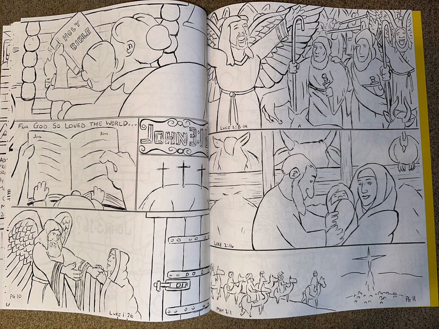 “The Story of John 3:16” Coloring Book Comics Religious Christian Art Children