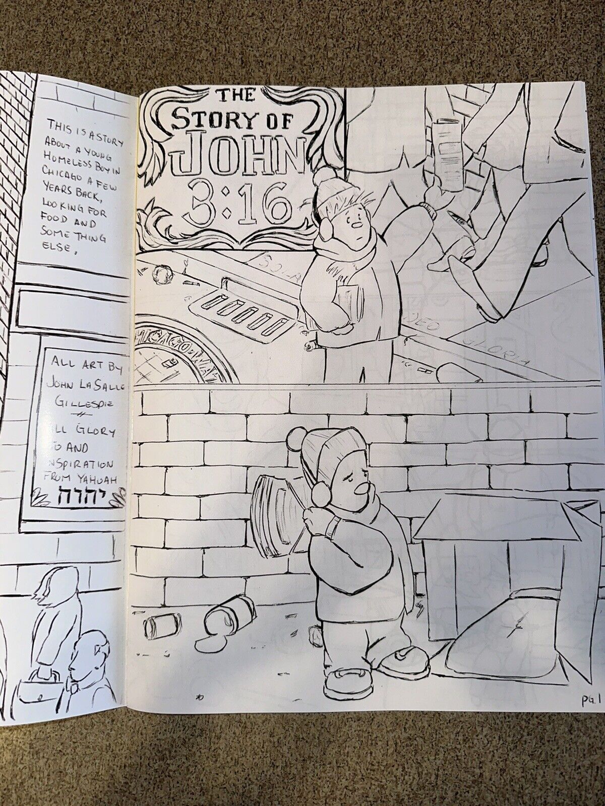 “The Story of John 3:16” Coloring Book Comics Religious Christian Art Children