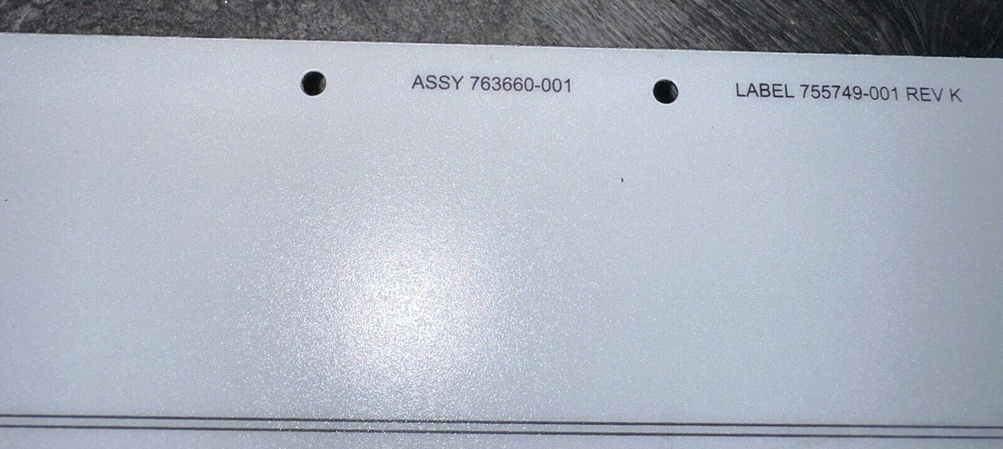 763660 Asco 4000 Series Interface Panel Features 5 & 6B Accessory Keypad 755886